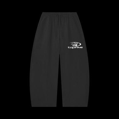 Unisex Waffle Barrel Leg Pants