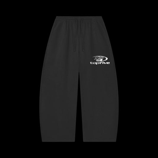 Unisex Waffle Barrel Leg Pants