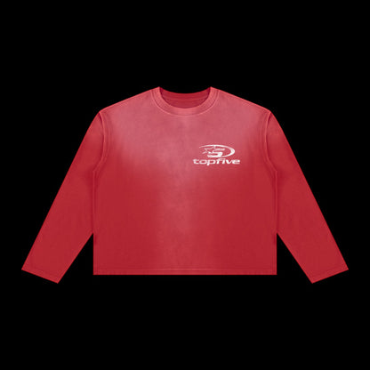 Unisex Sunfade Boxy Long Sleeve T-Shirt