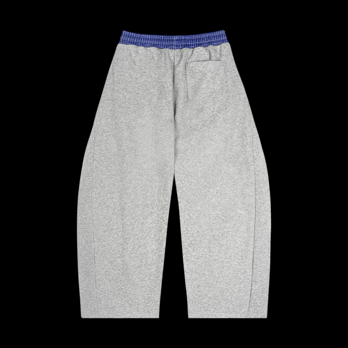 Plaid Waistband Barrel Sweatpants