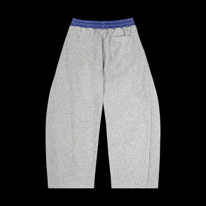 Plaid Waistband Barrel Sweatpants