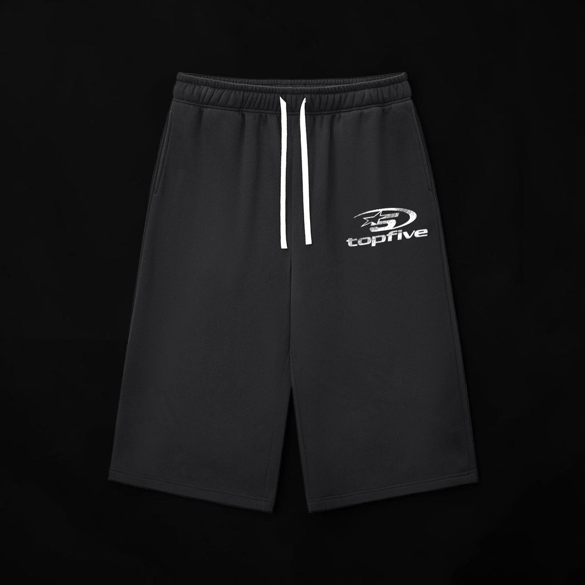 Relaxed Drawstring Three-quarter Sweatpants