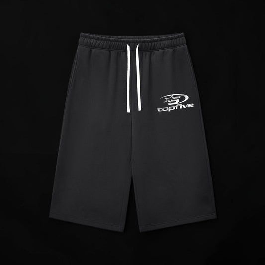 Relaxed Drawstring Three-quarter Sweatpants