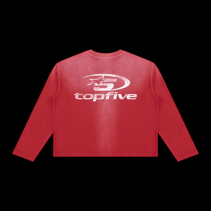 Unisex Sunfade Boxy Long Sleeve T-Shirt