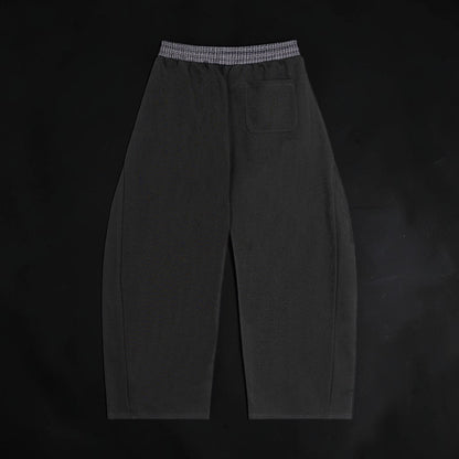 Plaid Waistband Barrel Sweatpants